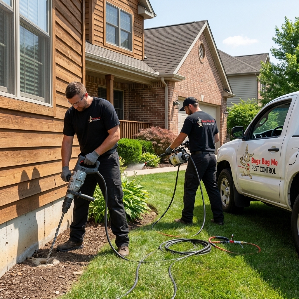 residential exterminator service termite inspection interior