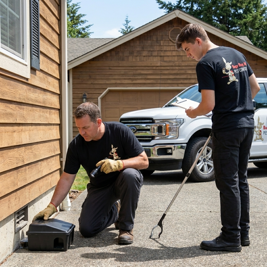 rat mouse trap placement garage floor exterminator service